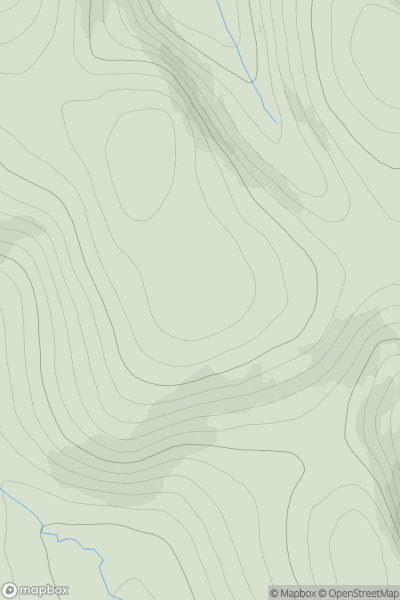 Thumbnail image for Cairn of Gowal South Top showing contour plot for surrounding peak