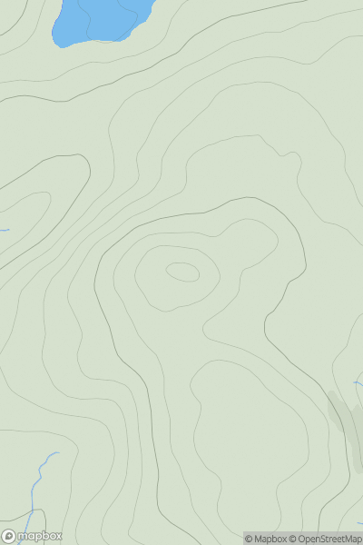 Thumbnail image for Cnoc Dubh Mor showing contour plot for surrounding peak