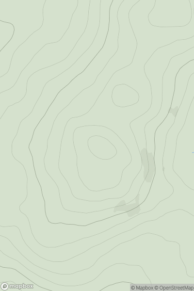 Thumbnail image for Cnoc a' Choire Bhuidhe showing contour plot for surrounding peak