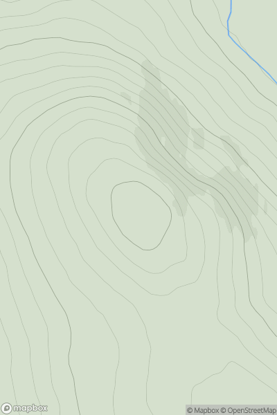 Thumbnail image for Borrobol Hill showing contour plot for surrounding peak