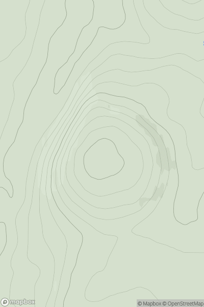 Thumbnail image for Beinn Rosail showing contour plot for surrounding peak