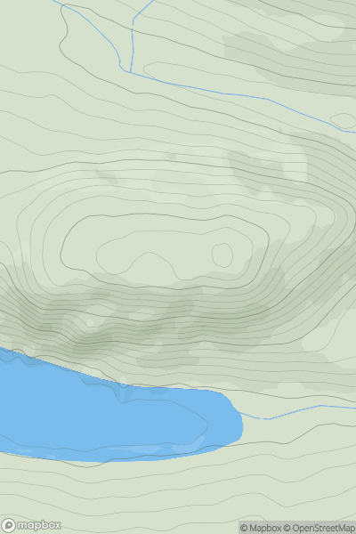 Thumbnail image for Migdale Rock showing contour plot for surrounding peak