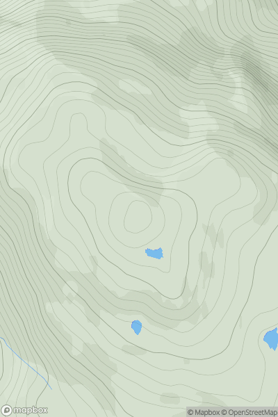 Thumbnail image for Cnoc na Creige showing contour plot for surrounding peak