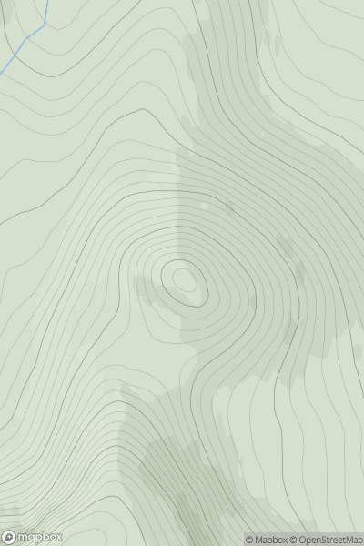 Thumbnail image for Meikle Pap showing contour plot for surrounding peak