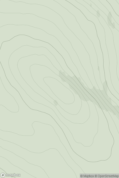 Thumbnail image for Cnoc a' Choire showing contour plot for surrounding peak