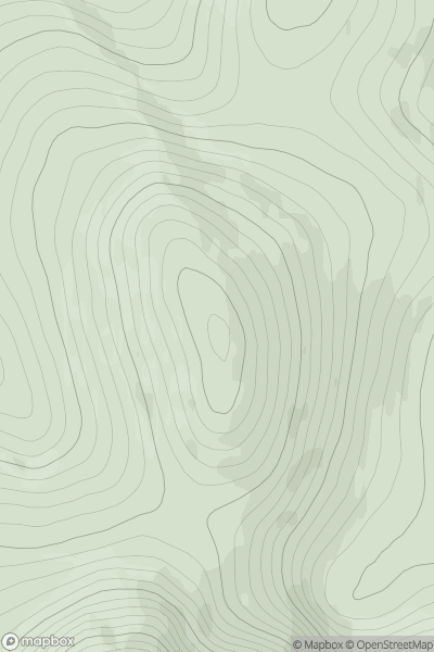 Thumbnail image for Meall Coire na Saobhaidhe showing contour plot for surrounding peak