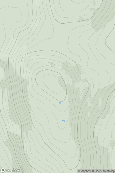 Thumbnail image for Cnoc an Leathaid Bhig showing contour plot for surrounding peak