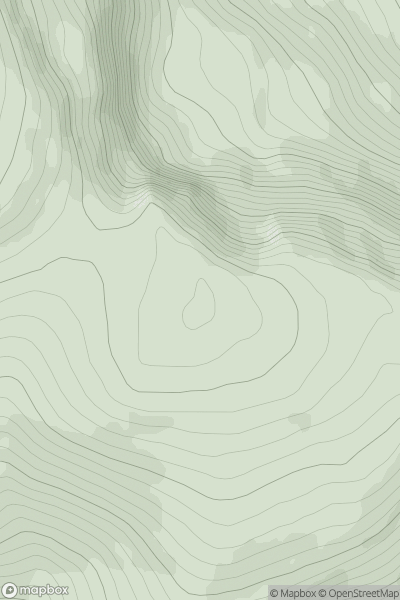 Thumbnail image for Little Glas Maol showing contour plot for surrounding peak