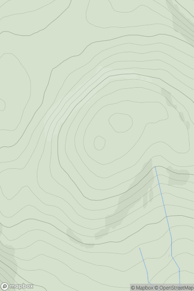 Thumbnail image for Stroc-bheinn showing contour plot for surrounding peak