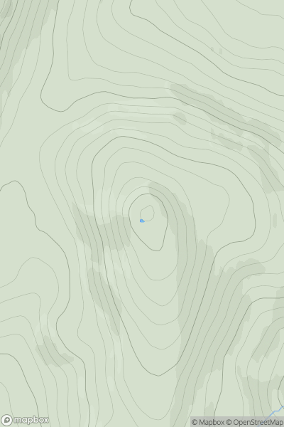 Thumbnail image for Beinn na Boineid showing contour plot for surrounding peak