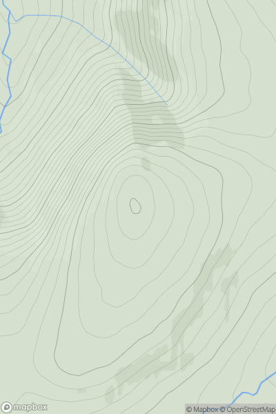 Thumbnail image for Tolmount showing contour plot for surrounding peak