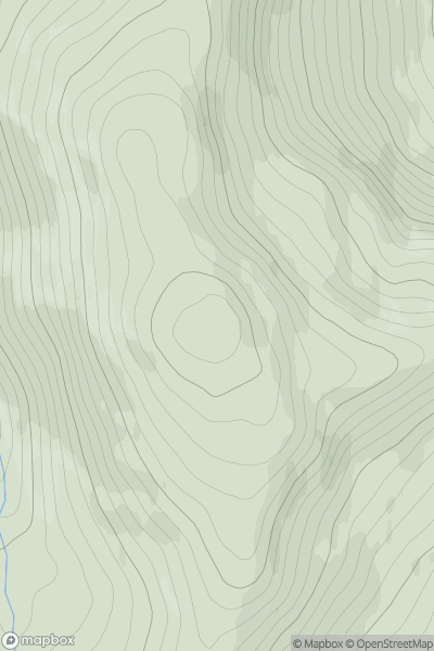 Thumbnail image for Beinn Stacach (Ceann na Baintighearna) (Stob Fear-tomhais) (Beinn Stacath) showing contour plot for surrounding peak