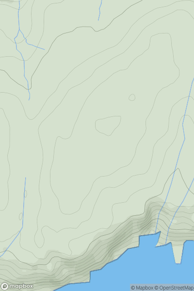 Thumbnail image for Sliabh Meadhonach showing contour plot for surrounding peak