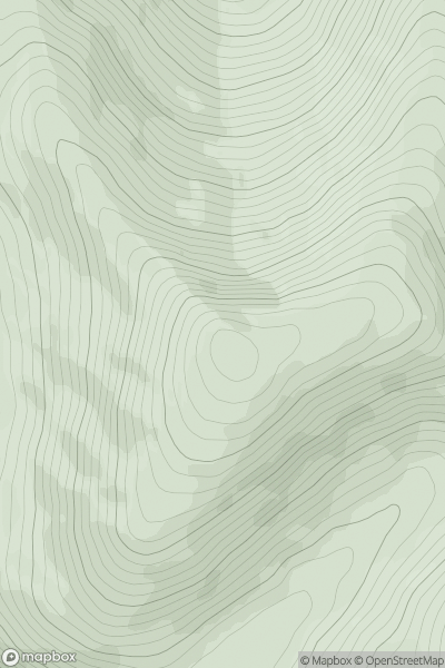 Thumbnail image for Beinn a' Mheadhoin (Beinn a' Mheadhain) showing contour plot for surrounding peak