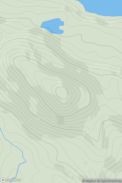 Thumbnail image for Cruach Ardura showing contour plot for surrounding peak