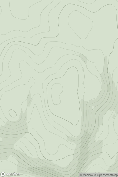 Thumbnail image for Cruach Sleibhe showing contour plot for surrounding peak