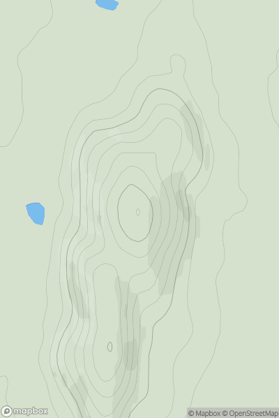Thumbnail image for Beinn Hough showing contour plot for surrounding peak
