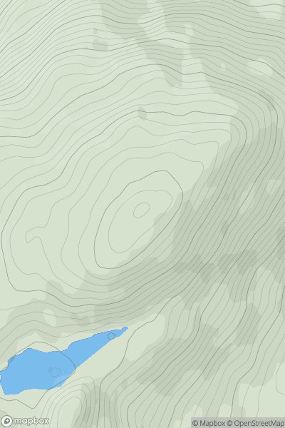 Thumbnail image for An t-Sleubhaich showing contour plot for surrounding peak