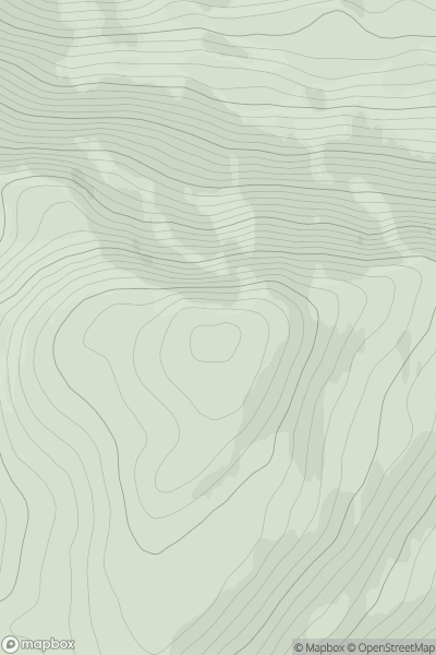 Thumbnail image for Meall Iain showing contour plot for surrounding peak