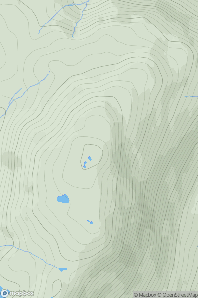 Thumbnail image for Meall an Damhain showing contour plot for surrounding peak