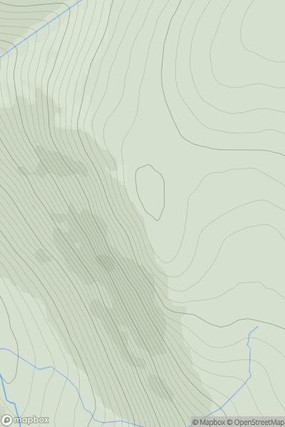 Thumbnail image for Creag Leachdach showing contour plot for surrounding peak