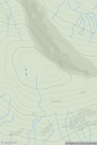Thumbnail image for Glais Bheinn showing contour plot for surrounding peak