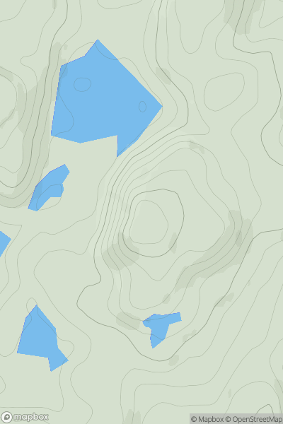 Thumbnail image for Cruach Maolachy showing contour plot for surrounding peak