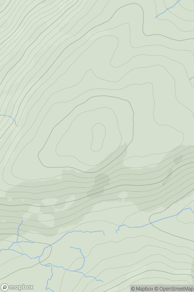 Thumbnail image for Cruach a' Phubuill showing contour plot for surrounding peak