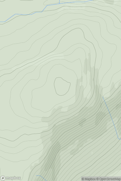 Thumbnail image for Bord Mor showing contour plot for surrounding peak