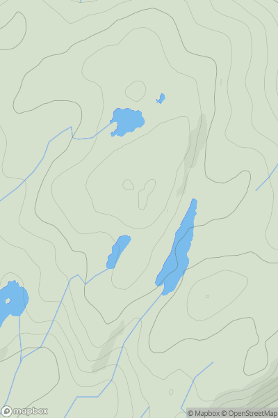 Thumbnail image for Stucan Dughaill (Meall Ruadh) showing contour plot for surrounding peak