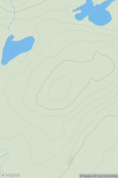 Thumbnail image for Fuar Larach showing contour plot for surrounding peak