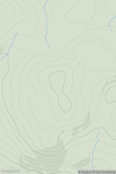 Thumbnail image for Ballywilline Hill showing contour plot for surrounding peak