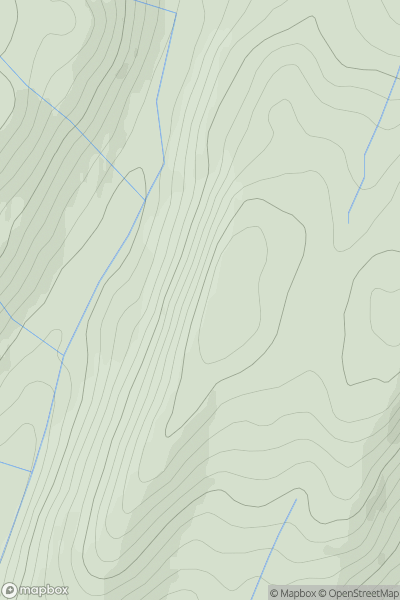 Thumbnail image for Garadh Liath showing contour plot for surrounding peak