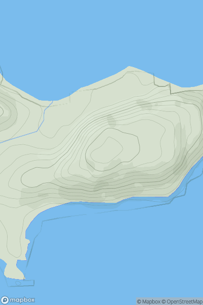 Thumbnail image for Sanda Island showing contour plot for surrounding peak