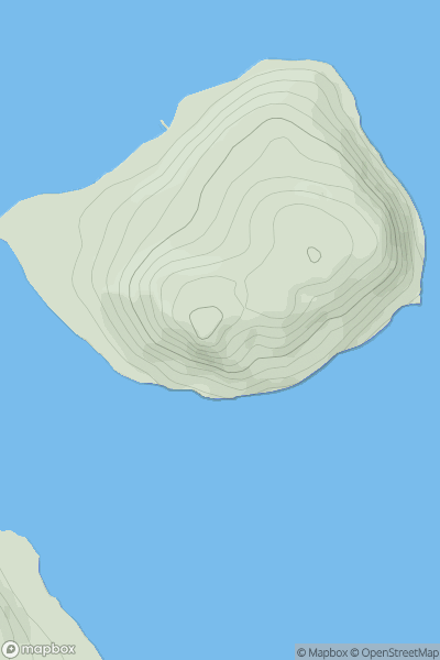 Thumbnail image for Island Davaar showing contour plot for surrounding peak
