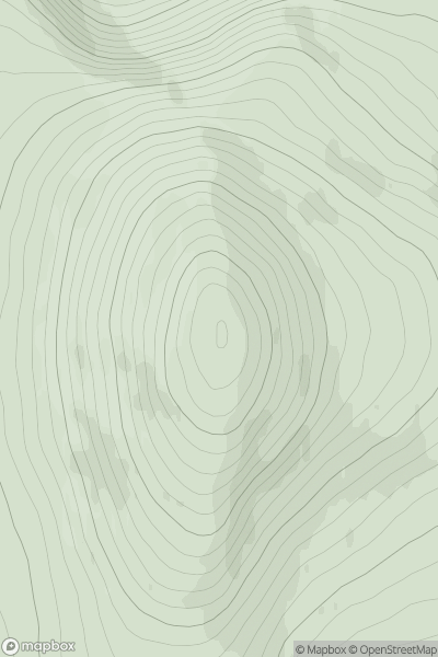 Thumbnail image for Mount Keen showing contour plot for surrounding peak