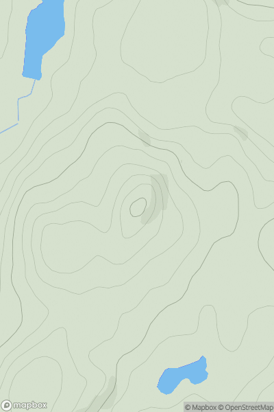 Thumbnail image for Barone Hill showing contour plot for surrounding peak