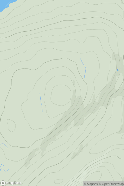 Thumbnail image for Common Hill (Canada Hill) showing contour plot for surrounding peak