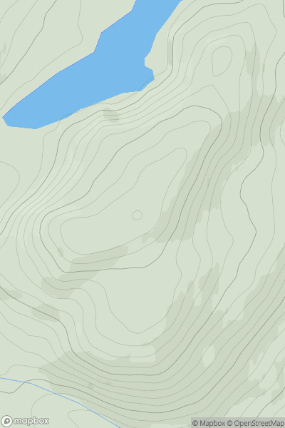 Thumbnail image for Brat Bheinn showing contour plot for surrounding peak