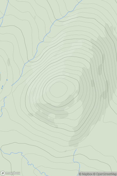 Thumbnail image for Cruach an Uillt Fearna showing contour plot for surrounding peak