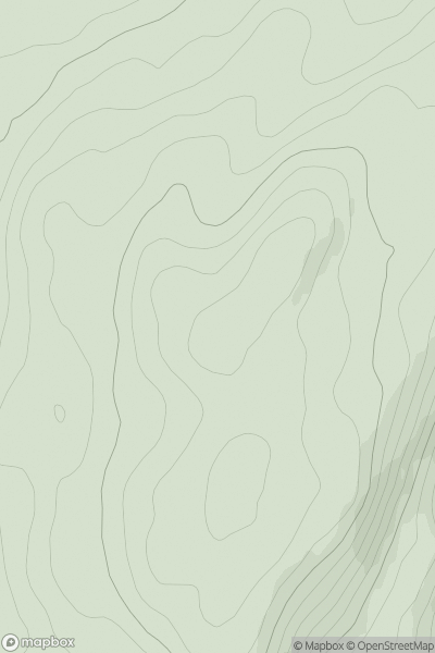 Thumbnail image for Beinn Sgaillinish showing contour plot for surrounding peak
