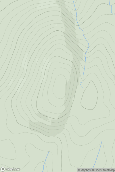 Thumbnail image for Sgarbh Dubh showing contour plot for surrounding peak