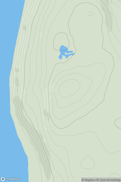 Thumbnail image for Torr Righ Mor showing contour plot for surrounding peak