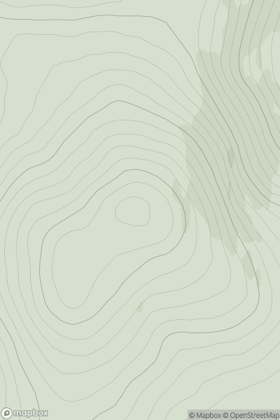 Thumbnail image for Clashenteple Hill showing contour plot for surrounding peak