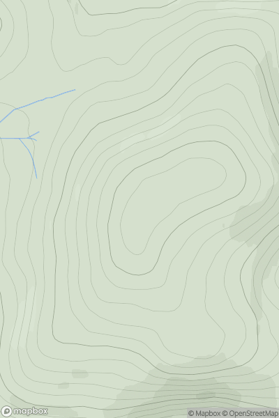 Thumbnail image for Carn Meilich showing contour plot for surrounding peak