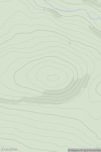 Thumbnail image for Ardhuncart Hill showing contour plot for surrounding peak