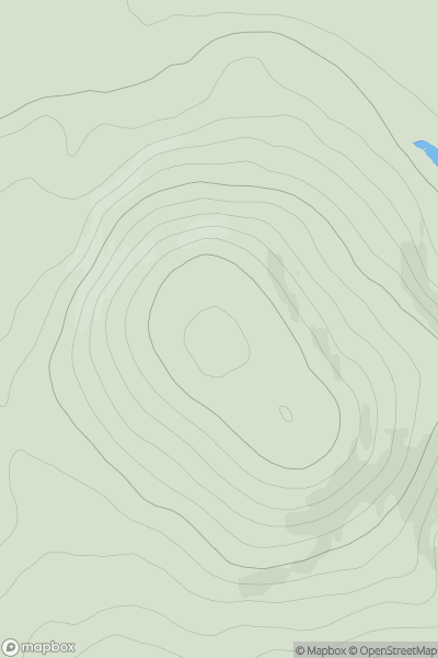 Thumbnail image for Hill of Mulderie showing contour plot for surrounding peak