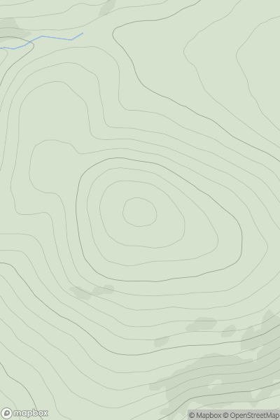 Thumbnail image for Knockandy Hill showing contour plot for surrounding peak