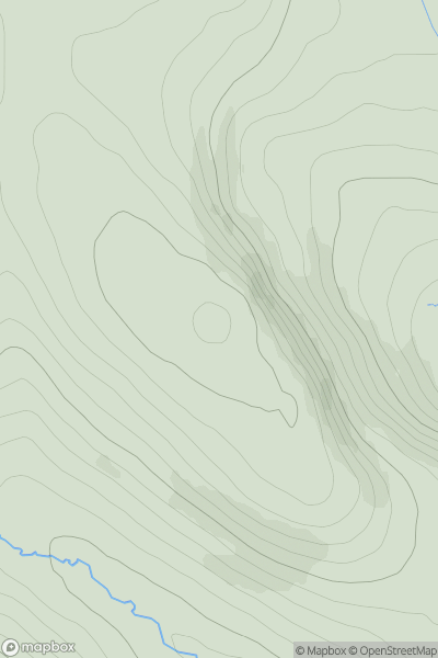 Thumbnail image for Crow Craigies showing contour plot for surrounding peak