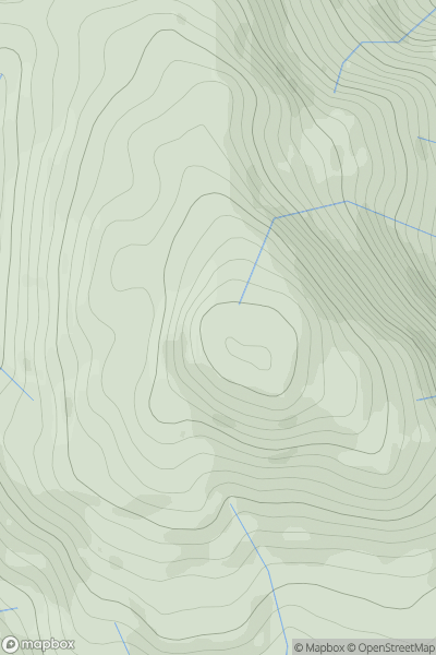 Thumbnail image for Beinn a' Choin showing contour plot for surrounding peak